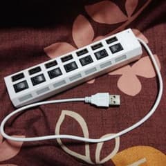 USBハブ 8ポート ホワイトのサムネイル