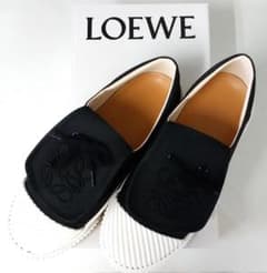 LOEWE ロエベ アナグラム フラップ キャンバス スニーカー 39 - メルカリ