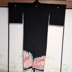 黒留袖 鳳凰 扇面 菊 金彩のサムネイル