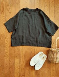 evam eva2025ss linen pullover リネンプルオーバー - メルカリ