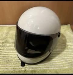 ホワイトヘルメット スモークシールド付き　族ヘルのサムネイル