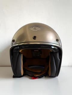 SHIRO SH-235 ジェットヘルメット L スクラッチドクローム 美品 - メルカリ