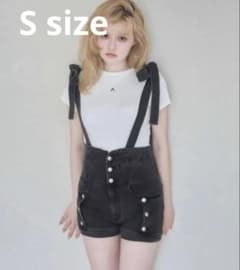 ANDMARY Ribbon denim allinone Sサイズ - メルカリ