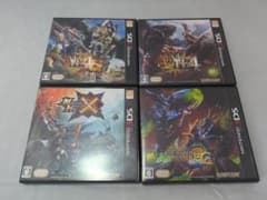 3DS 몬스터 헌터 3G+4+4G+X 4개 세트