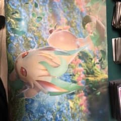 ポケモンカード　マホイップvデッキ　リーフィアプレイマット付きのサムネイル