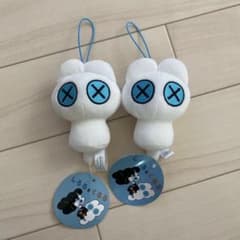 しろろとくろろ ぬいぐるみ マスコット 2個セット