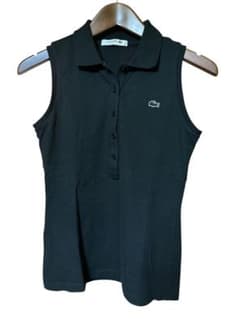 LACOSTE ブラック ノースリーブポロシャツのサムネイル