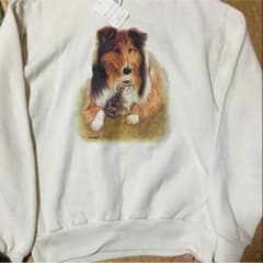 犬の トレーナー スウェット  白 ジャージーズのサムネイル