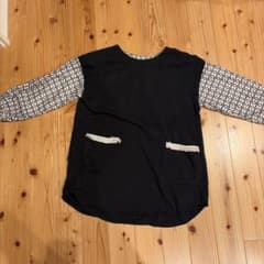 フリンジポケット付き エプロン モノトーンのサムネイル