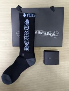 新品未使用】 CHROME HEARTS ロゴソックス ブルー M - メルカリ