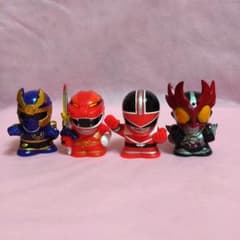 戦隊ヒーロー ソフビ 指人形 4体セットのサムネイル