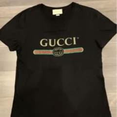 グッチ ヴィンテージ ロゴ Tシャツ XS ブラック 黒 GG柄のサムネイル