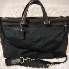 COACH コーチ ビジネスバッグ 2Way トートバッグ F70937 黒 - メルカリ