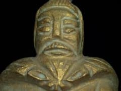 民間仕入れ品 中国明時代石仏 金張り貴重品J710A13-1 - メルカリ