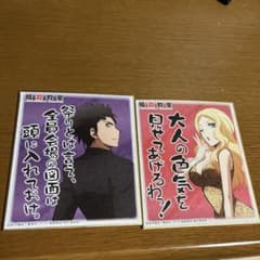 暗殺教室ビジュアル色紙コレクション (烏間惟臣、イリーナ、堀部イトナ