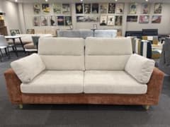 【大川家具】2人掛けソファ ベージュブラウン フルカバーリング 【大特化】 大川家具】2人掛けソファ ベージュブラウン フルカバーリング 【大特化