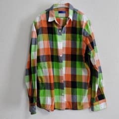 BEAMS 長袖シャツ チェック柄 LARGE