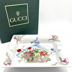 GUCCI Mancini グッチ 四角 アシュトレイ 灰皿 陶器 ヴィンテージ
