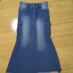 데님 포켓 타이트 스커트 GARURA