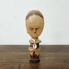 アフリカ 木彫り アシャンティ族 アクアバ人形 - メルカリ