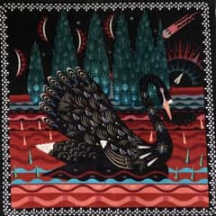 クラウスハーパニエミ KLAUS HAAPANIEMI ブラックスワン生地 - メルカリ