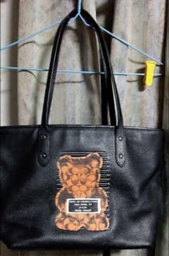 COACHコーチクロオールレザープリントトートバッグのサムネイル