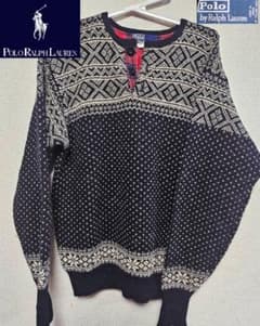 送料無料/超美品Polo Ralph Lauren ノルディック柄セーター(L) - メルカリ