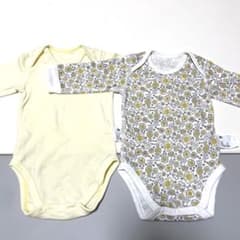 美品⭐︎UNIQLOロンパース肌着２枚セット