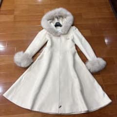 半額以下 美品 ルネ rene リアルファー フード コート 定番 大人気 