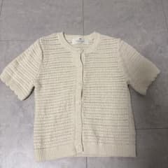 H&M 半袖カーディガン アイボリー 6Y〜8Yのサムネイル