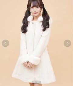 Secret Honey フード付き Aラインフレアコートのサムネイル