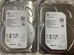 ジャンク品Seagate Desktop HDD 4TB 3TB 2台セットのサムネイル