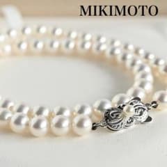 最高品位・オーロラ花珠】ミキモト 現行クラスプ アコヤ パール 