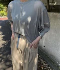 CLANE  クラネ　ソリッドスリーブシアートップスのサムネイル
