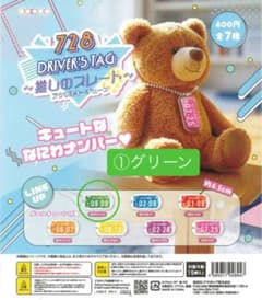728 Driver'sTag ドライバーズタグ〜推しのプレート〜①グリーンのサムネイル