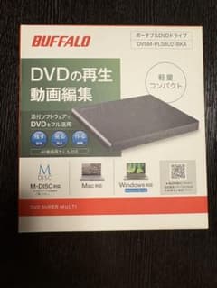 BUFFALO 外付けDVDドライブ DVSM-PLS8U2-BKA USBのサムネイル