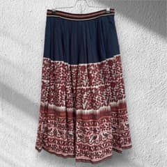WEEKEND MAX MARA 総柄 フレアスカート コットン 100% 42のサムネイル