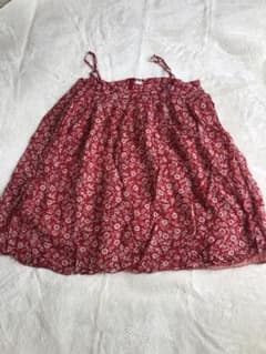 花柄キャミソール 赤のサムネイル
