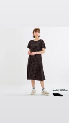 GU ドットプリントワンピースのサムネイル