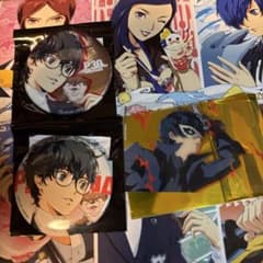 ペルソナ 八景島 p5 雨宮蓮 シーパラダイス 缶バッジ2個セット クリア