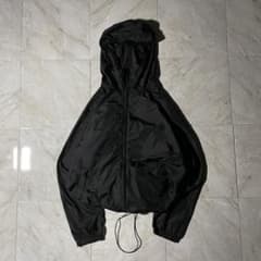 UNIQLO shell jacket y2k drawstring short length black