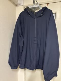 Eddie Bauer フード付きナイロンジャケット 3X ネイビーのサムネイル