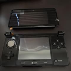 ジャンク品　上下破断 ニンテンドー3DS 本体 ブラックのサムネイル