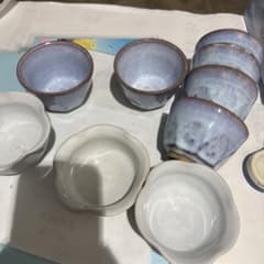 和食器 湯呑み 11客セット 陶器 青釉のサムネイル