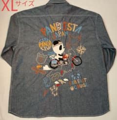 << 新品未使用品 >> パンディエスタ トリップパンダ 日本縦断 長袖シャツ 新品未使用品 >> パンディエスタ トリップパンダ 日本縦断 長袖シャツ