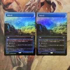 MTG 湧霧の村 ボーダーレス 拡張foil 日2枚セット - メルカリ