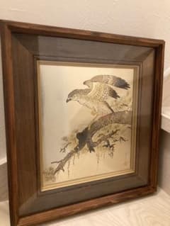 専用 堀口光彦 彫金額 松樹鷹図 金工作品 額装 - メルカリ