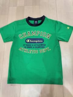 チャンピオン Tシャツ グリーン 150サイズ Champion(チャンピオン) ワンポイント半袖Tシャツ 男の子 キッズ