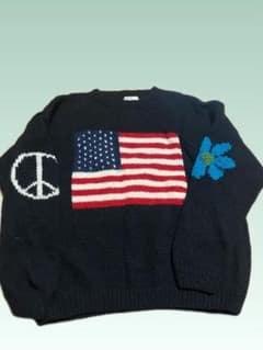 macmahon knitting mills アメリカ 星条旗 国旗　ブラックのサムネイル