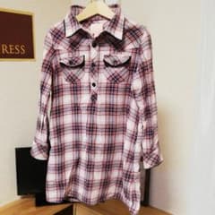 女の子　130　シャツワンピースのサムネイル